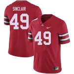 Men's Ohio State Buckeyes #49 Darryl Sinclair Red Nike NCAA College Football Jersey Original OOW1644ZL